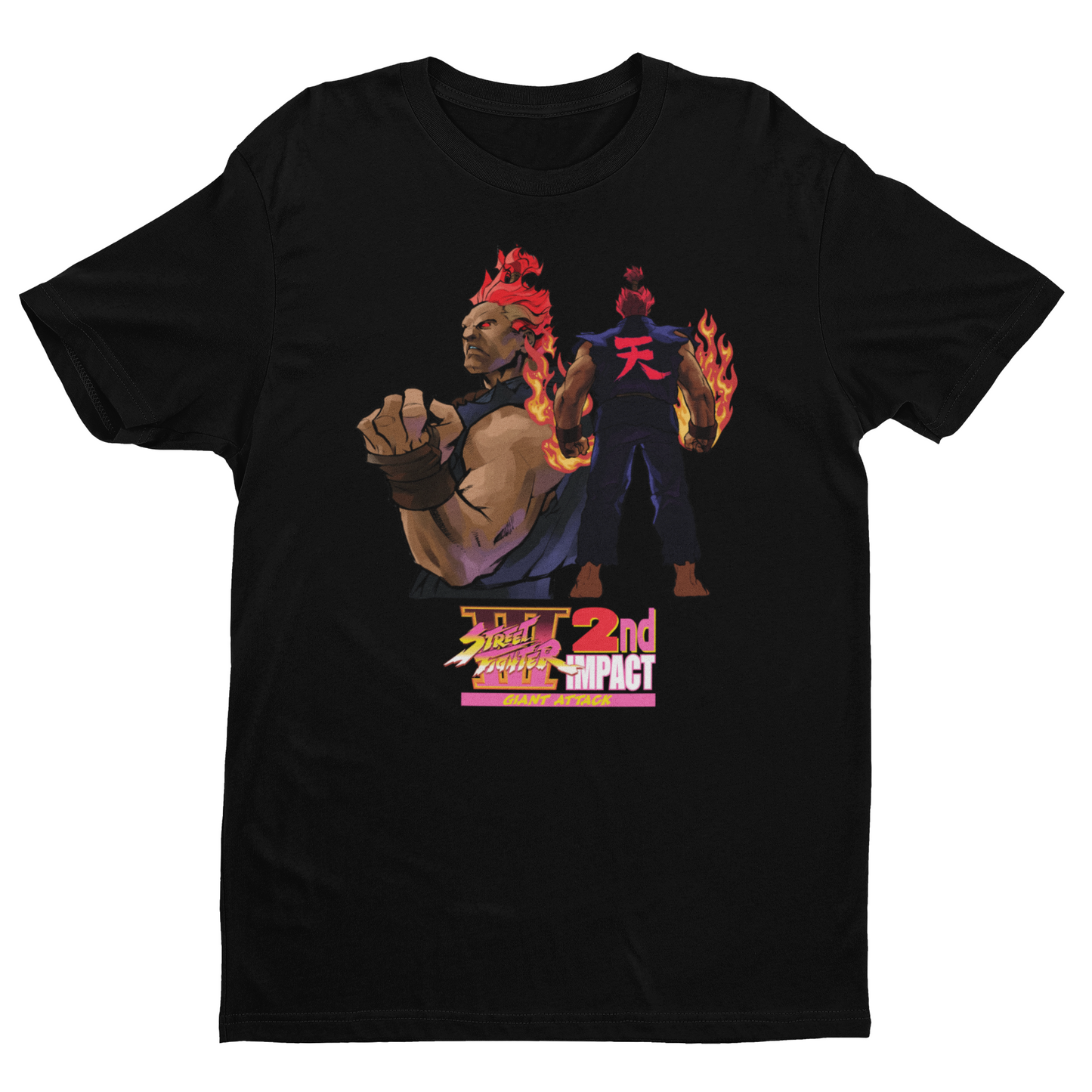 Street Fighter III 2nd Impact Giant Attack | Akuma Gouki Key Art Premium Unisex T-shirt
