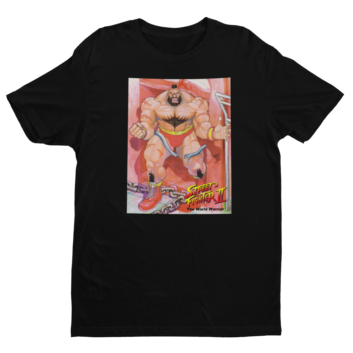 Street Fighter II The World Warrior Zangief Breaking Chain Cover Premium Unisex T-shirt