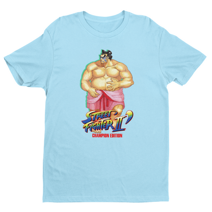 Street Fighter II Champions Edition | E.Honda Key Art Premium Unisex T-shirt