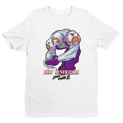Street Fighter III New Generation | Necro Key Art Ver 2 Premium Unisex T-shirt