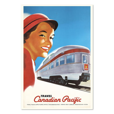 Travel Canadian Pacific 1948 poster print
