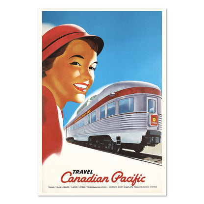 Travel Canadian Pacific 1948 poster print