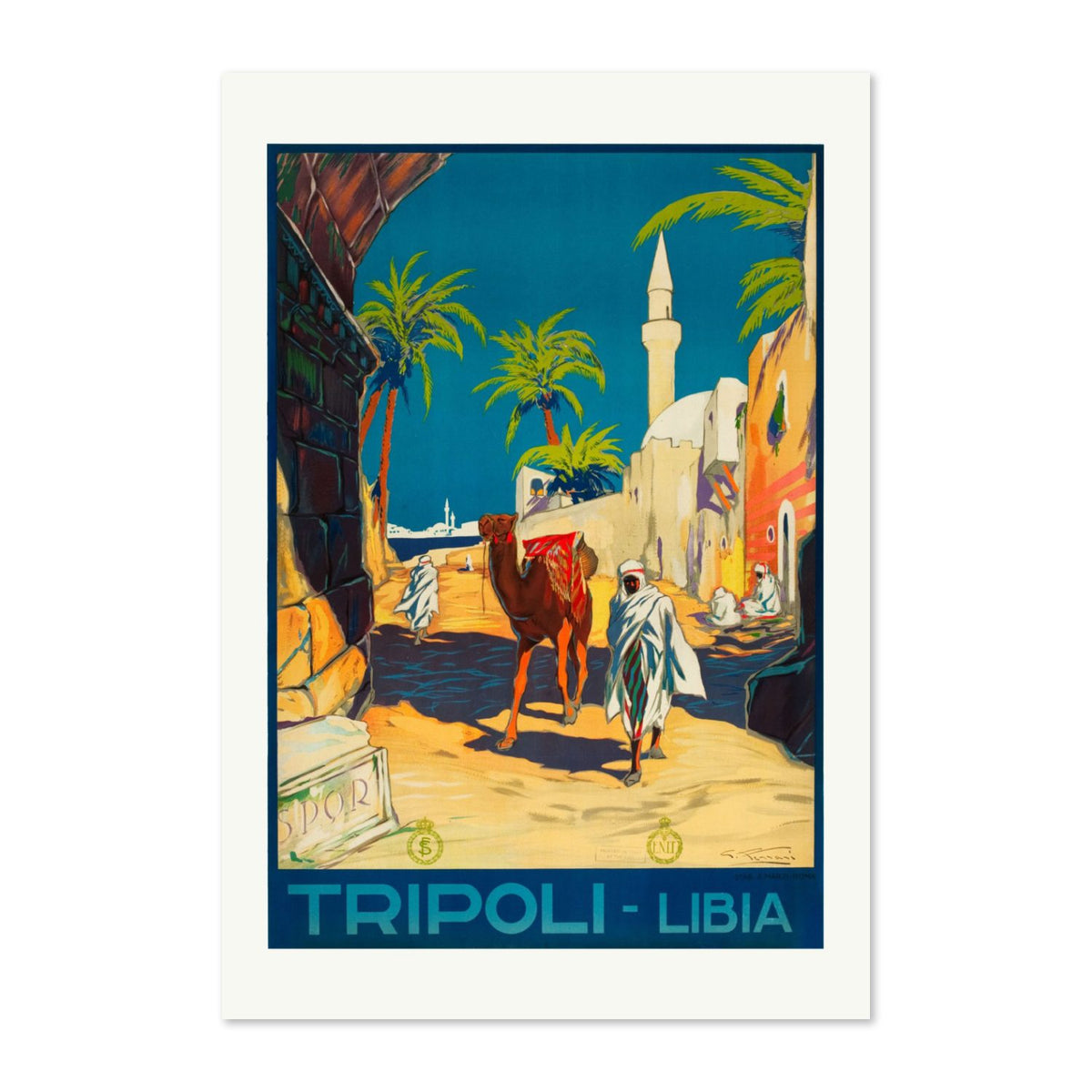 Tripoli Libia poster print