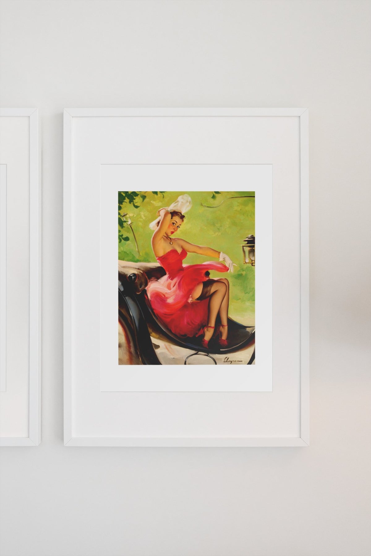 Up in Central Park by Gil Elvgren, pin-up poster — gallery wall