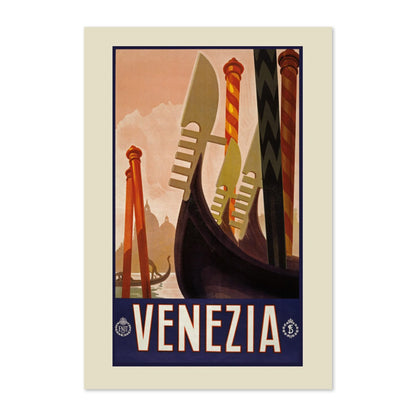 Venezia Gondolas poster print