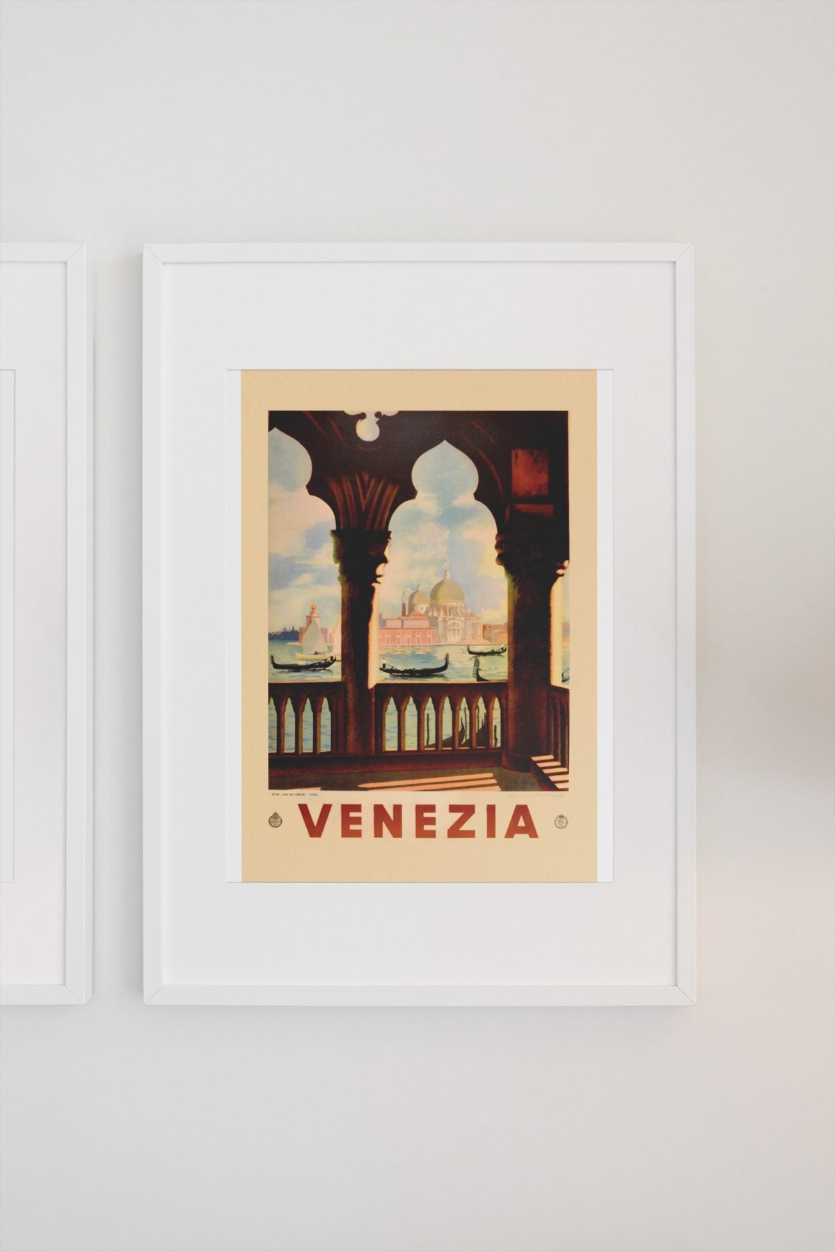 Venezia St Marks Basilica poster on a light wall