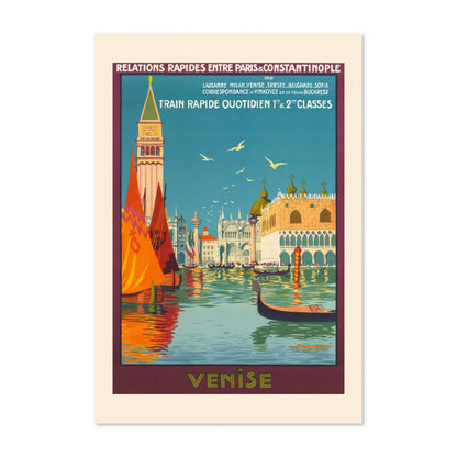 Venise Paris to Constantinople Express poster print