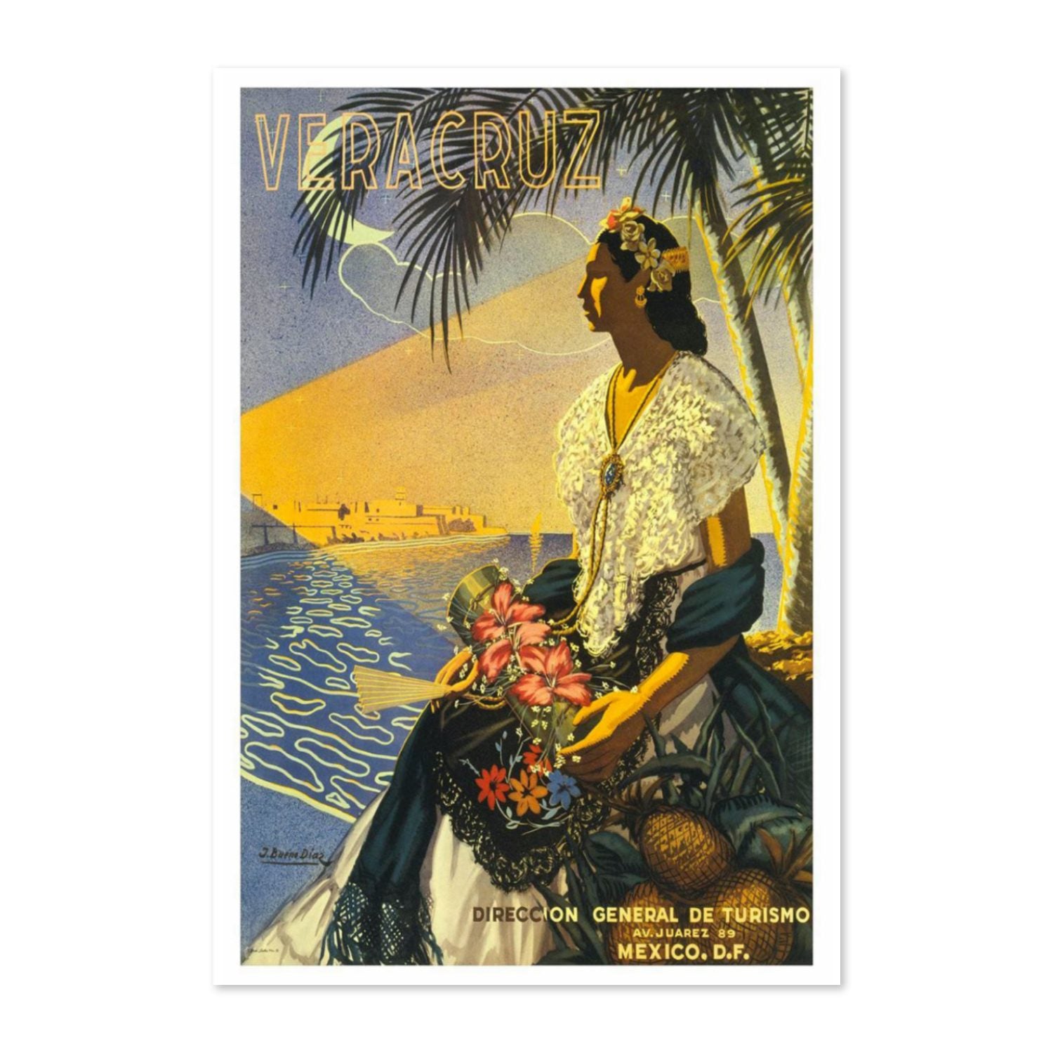Veracruz Mexico poster print