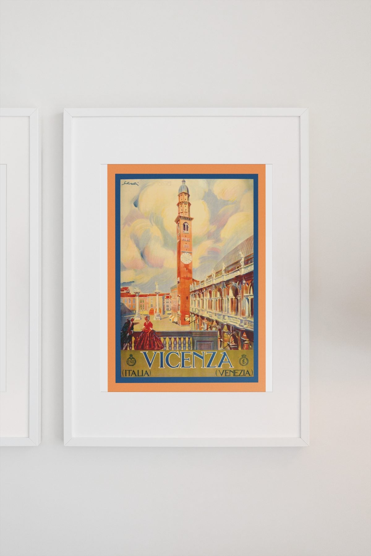Vicenza Basilica Palladiana poster on a light wall