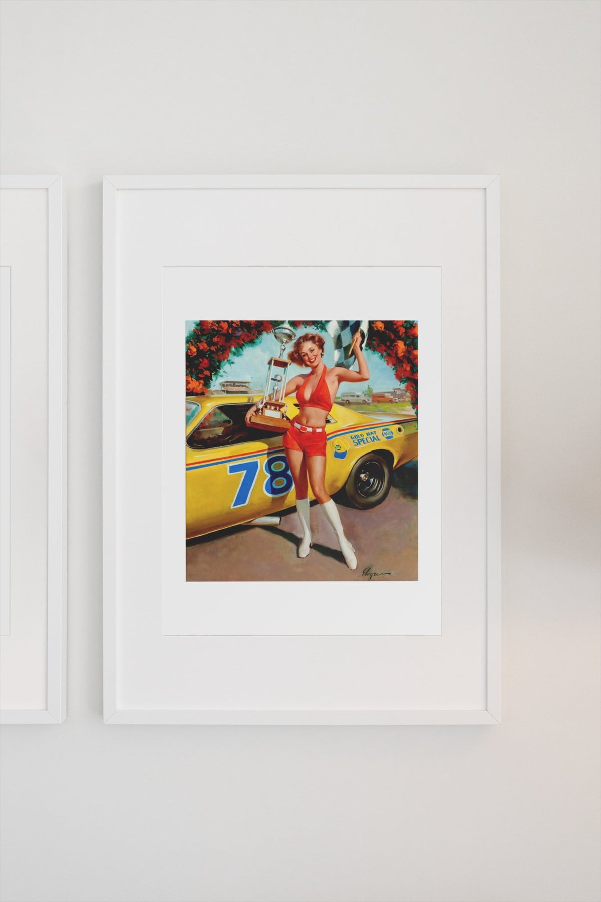 Victory! by Gil Elvgren, pin-up poster — gallery wall
