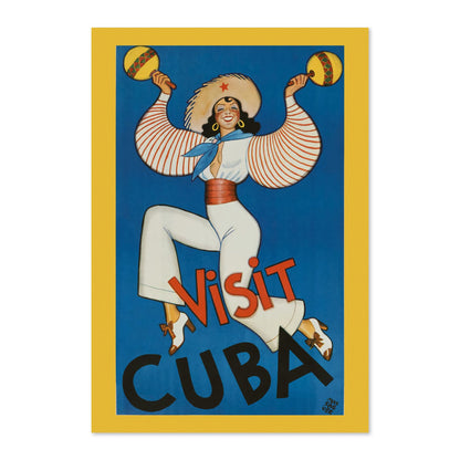 Visit Cuba Rumba Dancer poster print