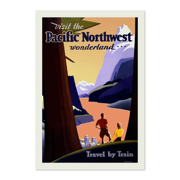 Visit the Pacific Northwest poster print