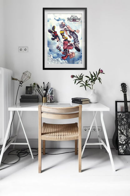 Kingdom Hearts Dream Drop Distance Poster — Key Art Print | JRPG Gaming Wall Art