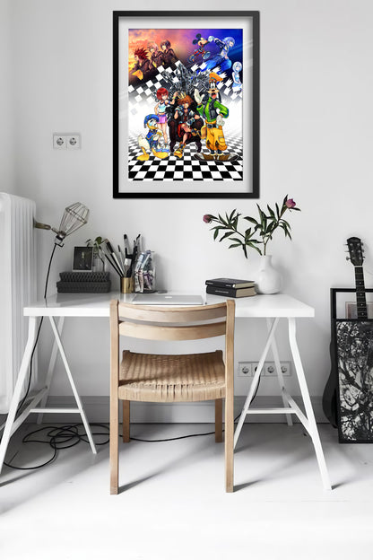 Kingdom Hearts HD 1.5 + 2.5 ReMIX Poster — Key Art Print | JRPG Gaming Wall Art