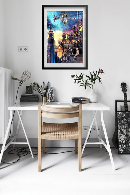 Kingdom Hearts III Poster — Key Art Print | JRPG Gaming Wall Art