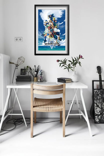 Kingdom Hearts II Poster — Exclusive Key Art Print | JRPG Gaming Wall Art