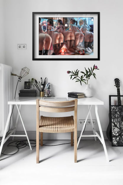 Sexy Anime Girl Poster — Art 04 Print | Anime Wall Art