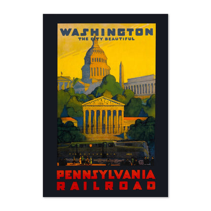 Washington Pennsylvania Railroad poster print