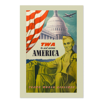 Washington TWA Across America poster print