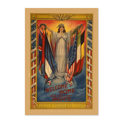 Welcome Home Our Boys poster print
