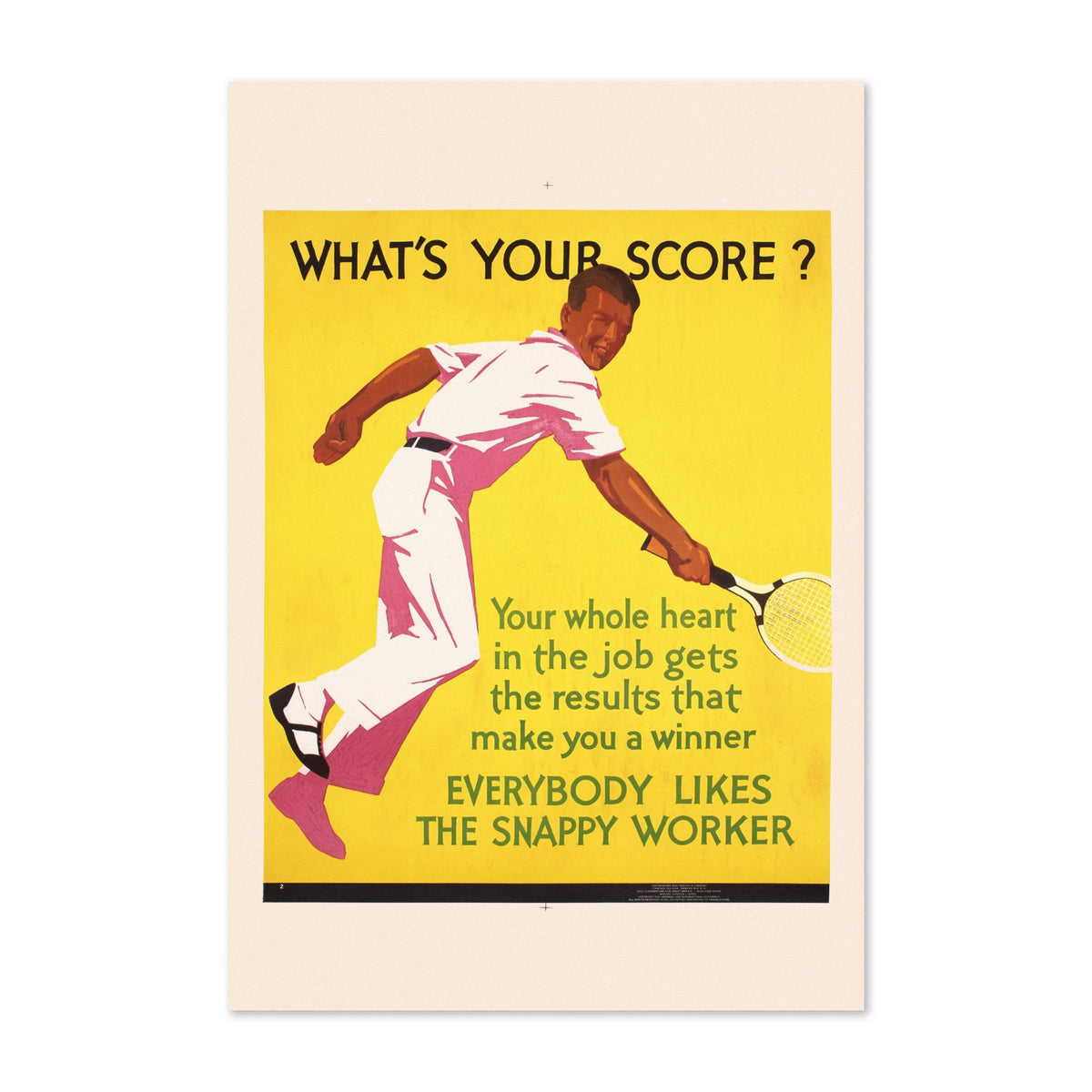 What’s Your Score poster print