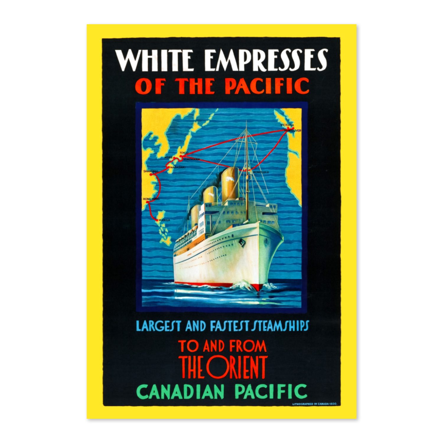 White Empresses of the Pacific poster print
