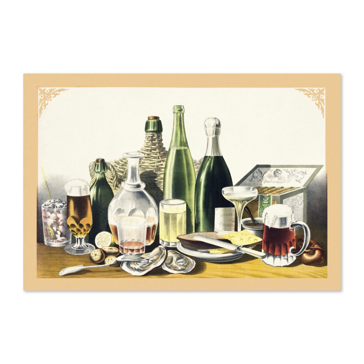 Wine Liquor Ale and Beer Sold Here poster print