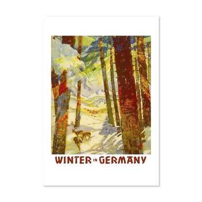 Winter in Germany poster print
