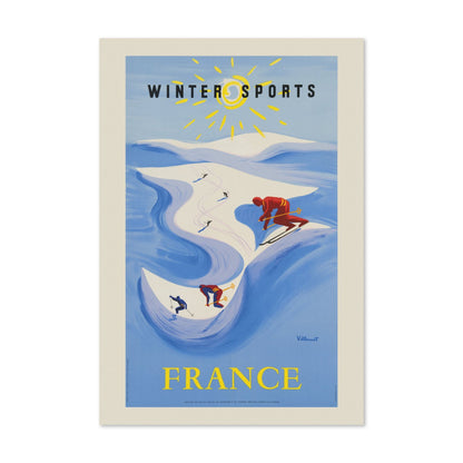 Winter Sports France poster print