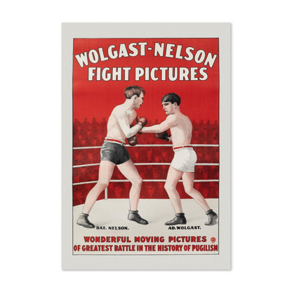 Wolgast Nelson Fight Pictures poster print