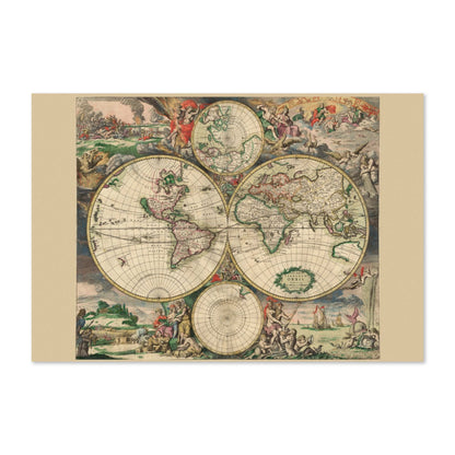 World Map 1689 poster print