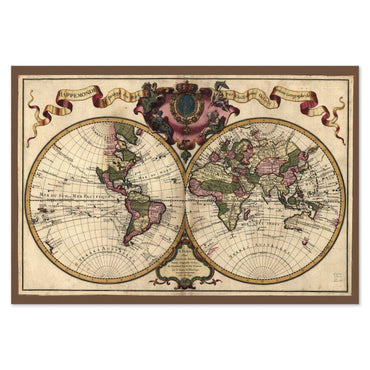 World Map 1720 poster print