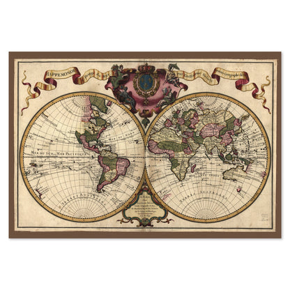 World Map 1720 poster print