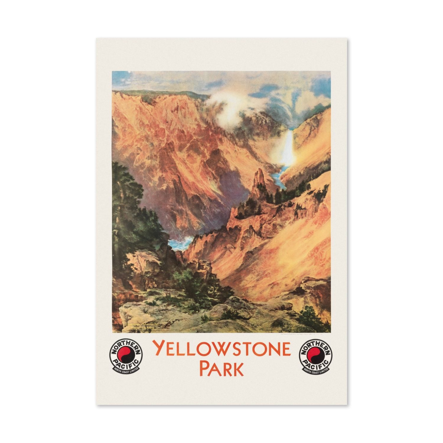 Yellowstone Park 1924 poster print