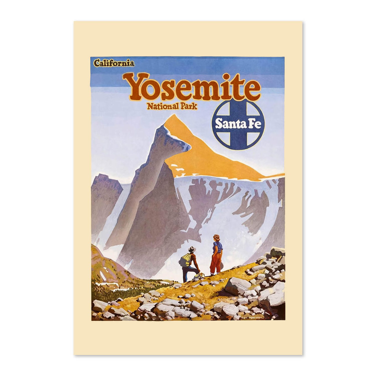 Yosemite Santa Fe poster print