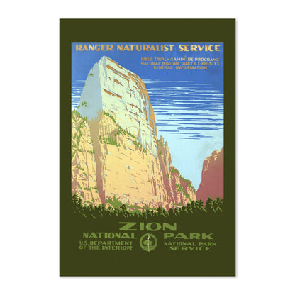 Zion National Park poster print