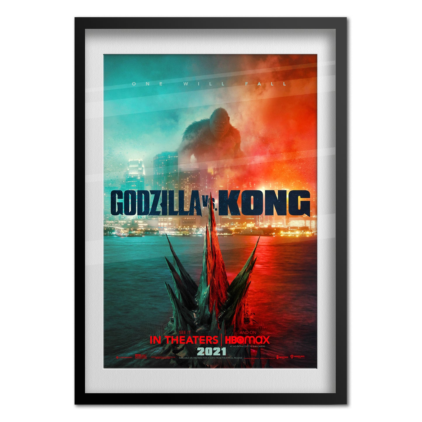 Godzilla VS Kong Movie Poster 2021 - Official Promotion Art - High Quality Prints