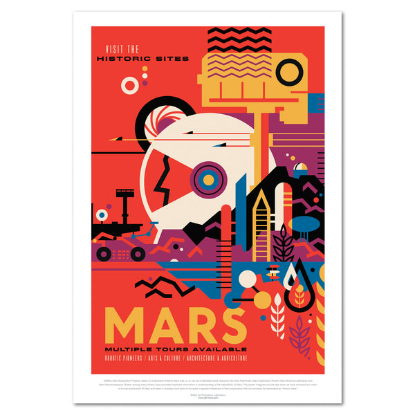 Nasa Space Poster Mars Mission Design