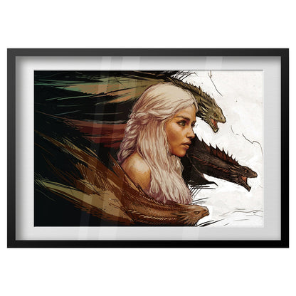 Game of Thrones Poster - Daenerys Targaryen Art