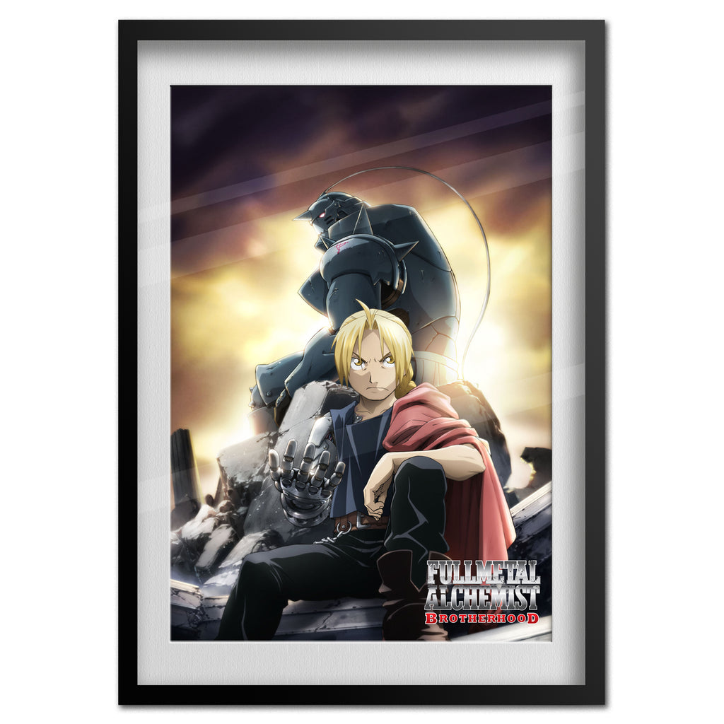 Movie poster of The Full Metal Alchemist Brotherhood,, Stable Diffusion