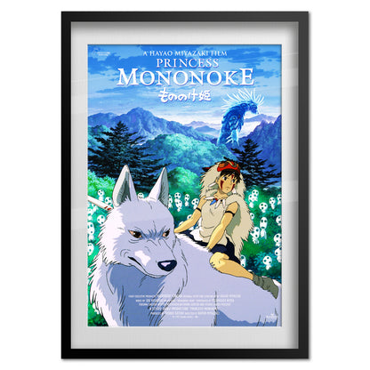 Princess Mononoke Poster - Studio Ghibli - Promotion Art
