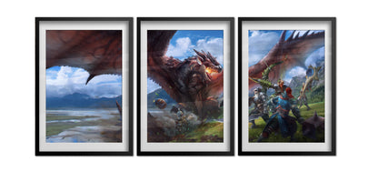 Monster Hunter: World Game Poster - Set of 3