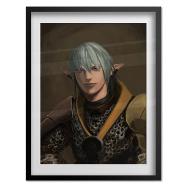 Final Fantasy XIV Online Heavensward Poster - Haurchefant Greystone Poitrait