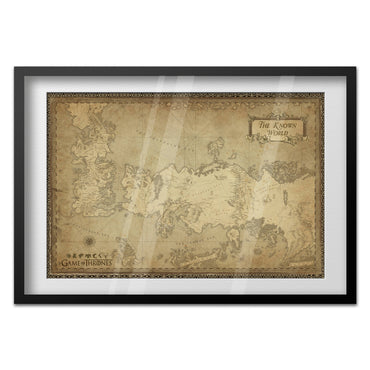 Game of Thrones Poster — Westeros Map Print | Official HBO Fantasy Wall Art
