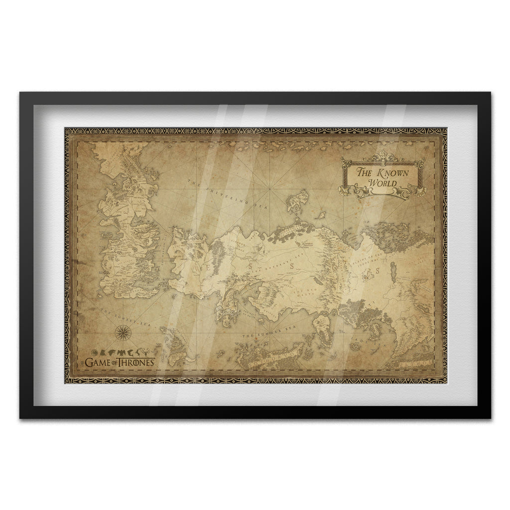 game of thrones world map poster