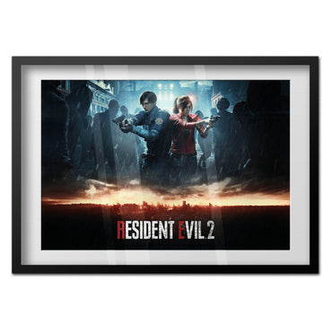 Resident Evil 2 Remake Poster - Official Art 01 - High Quality Prints