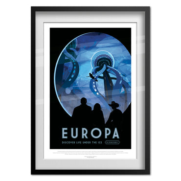Nasa Space Poster Europa Moon Design