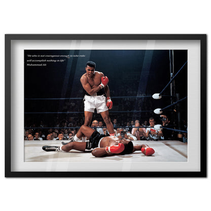 Muhammad Ali Motivational Poster — Iconic Print | Boxing Inspirational Wall Art