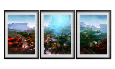 Final Fantasy XIV Online: Shadowbringers Poster - The Crystarium Set of 3 Posters