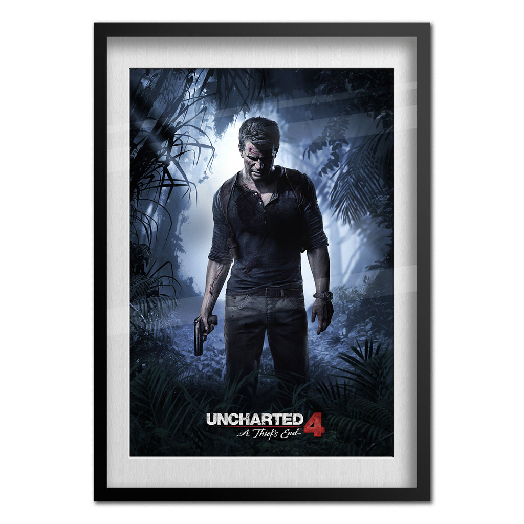 Uncharted 4 A Thiefs End New Game Graphic Print Wall Art - Dualhua